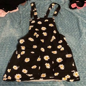 Sunflower overalls dress